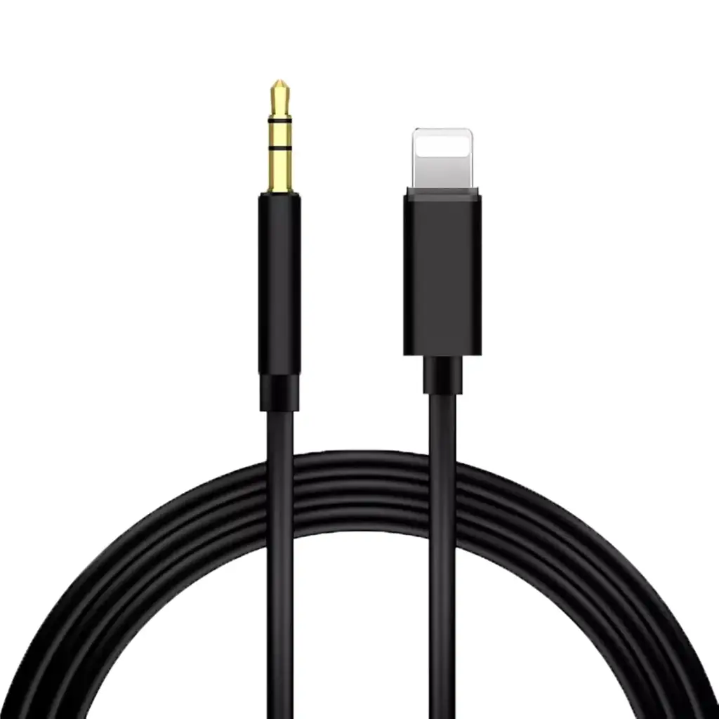 Adaptador Lightning con cable auxiliar 3.5mm
