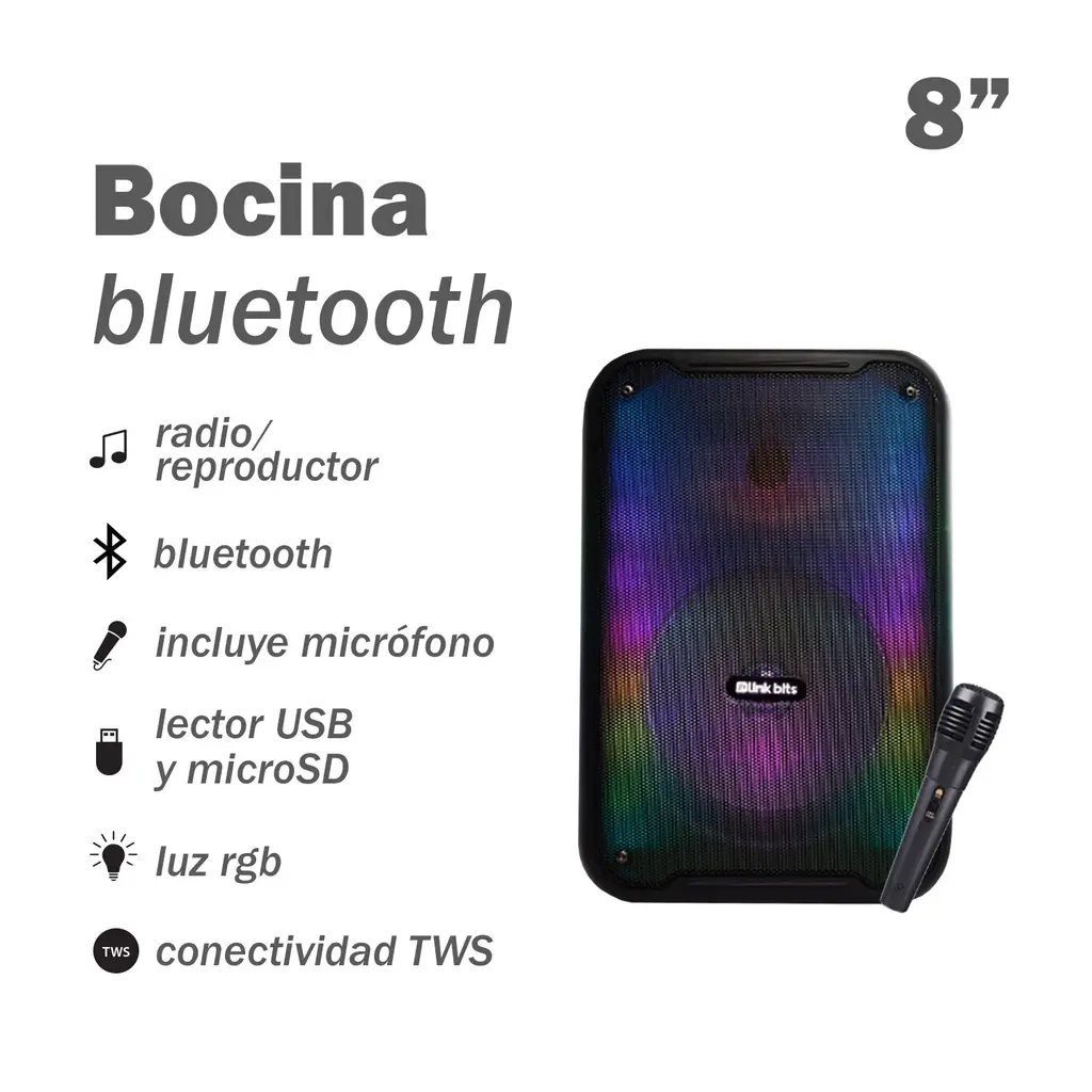 Bocina 8" SA8053T
