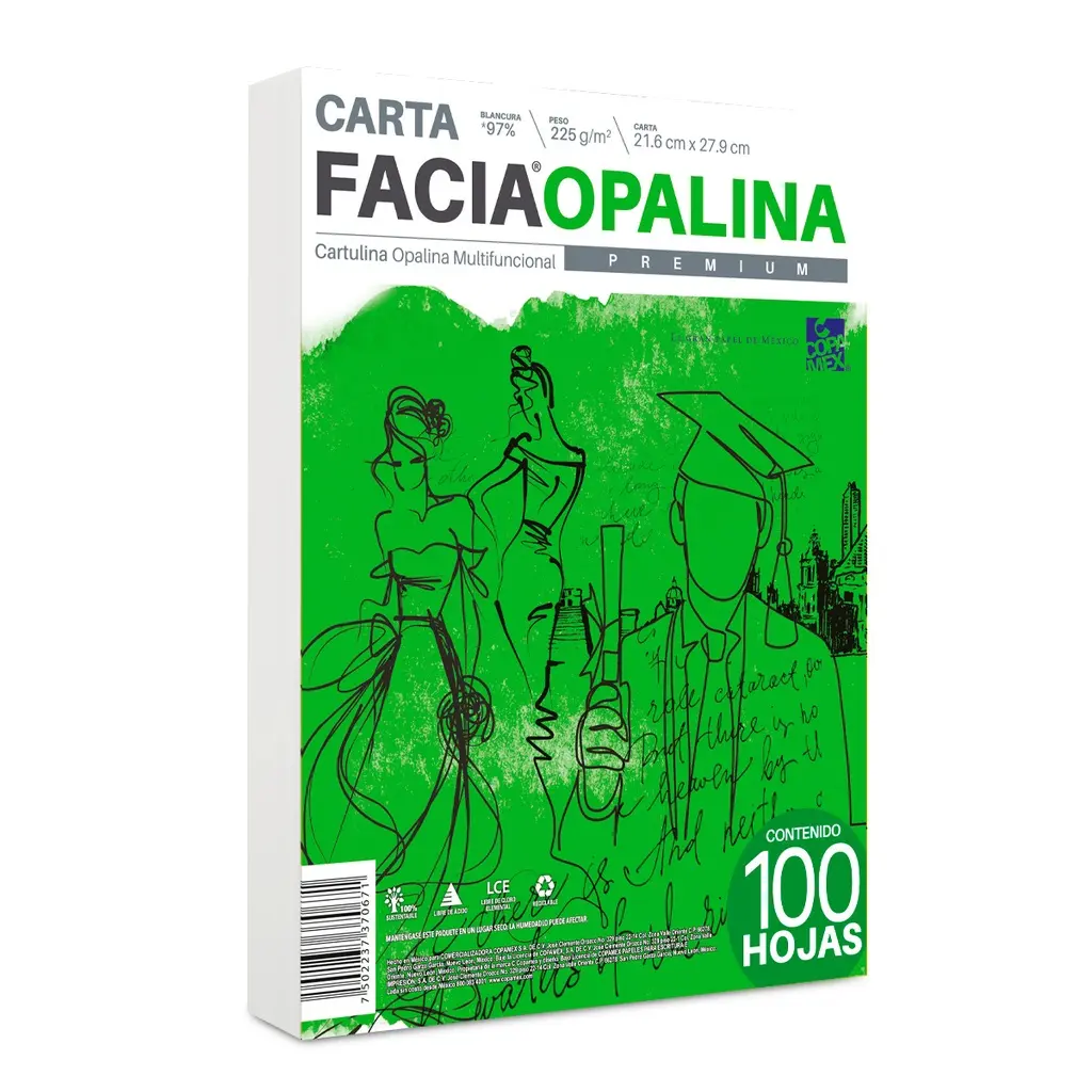 Papel Copamex Opalina Blanca 120g