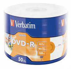 Torre c/50 DVD VERBATIM imprimible