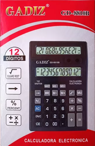 Calculadora Escritorio Doble Pantalla 12D GD8125B