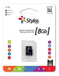 Micro SD 8 Stylos Sin adaptador