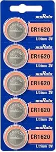 [943] Tira de pila CR1620 c/5 Murata 3V LITIO
