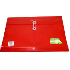 [1055] Sobre de Plastico Oficio Horizontal con hilo