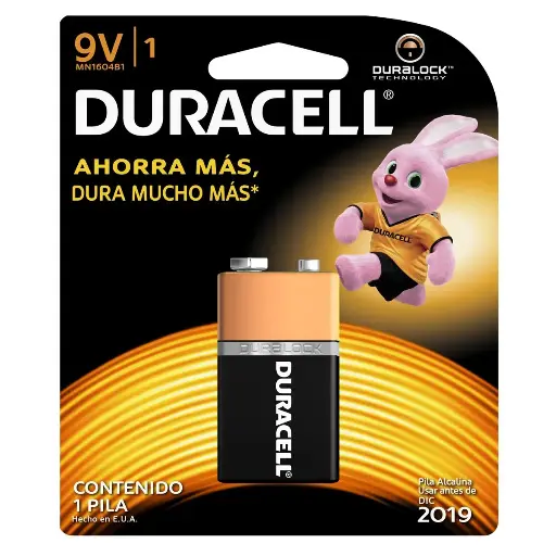 [1376] Paquete 8 pilas 9v Duracell