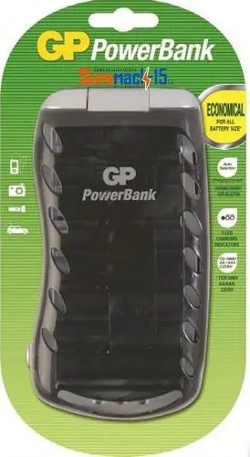 [1511] Cargador Universal GP AA, AAA, C, D, 9V