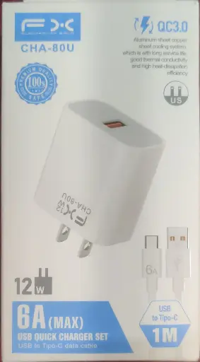 Cargador Tipo C CHA-80U 12W