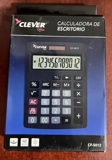 Calculadora escritorio Clever CF5012 12 Dig