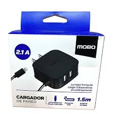 Cargador Tipo C MOBO 2.1A/10W 2 Puertos