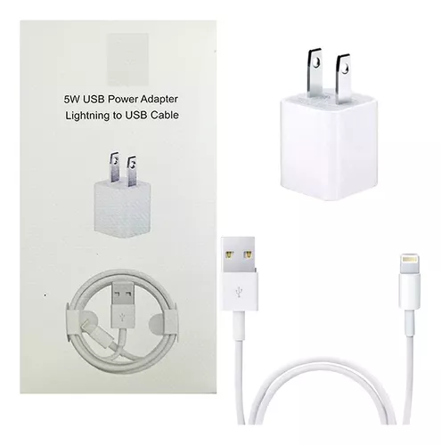 Cargador Iphone 5w con cable