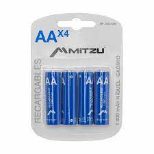 Pila AA recargable Mitzu c/4 700maH