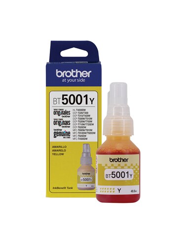 BOTELLA DE TINTA BROTHER AMARILLO BT5001