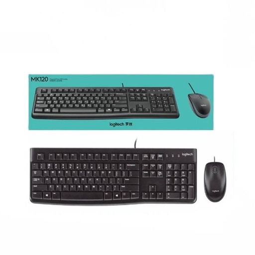 Kit teclado y mouse logitech MK120